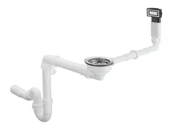 Слив-перелив hansgrohe 43921800 с ручным управлением D14-10 нержавеющая сталь