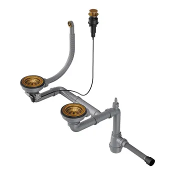 Сифон для мойки Omoikiri WK-15CL-R-A-AB022 античная латунь 4957093