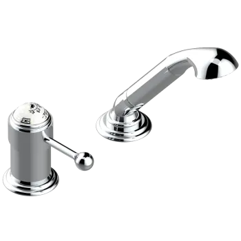 Смеситель на борт ванны THG Marquise Blanc Decor Platine A7G-A02-6523/60A хром