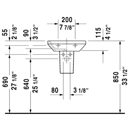 Полупьедестал Laufen Pro 8.1995.1.000.000.1