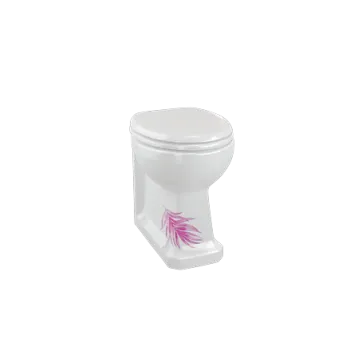 Напольный унитаз Burlington Bespoke/floral P14 BOTA зеленый