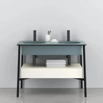 Раковина встраиваемая Cielo I Catini Catino Doppio CALADSF PL 100 см голубой