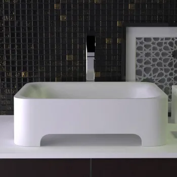 Раковина накладная Knief Feel 50х40х15 без отв под смеситель, белый матовый 0600-023-01 bi matt