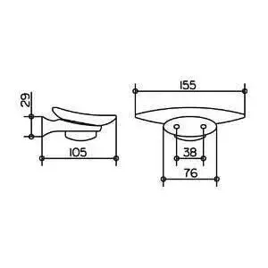Мыльница стеклянная Keuco 3855019000