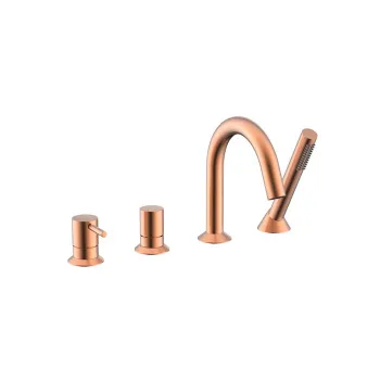 Смеситель на борт ванны NEMO Round Смеситель на борт ванны ROSE GOLD NM-2352RG