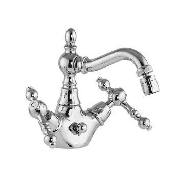 Смеситель для биде Fima Carlo Frattini Epoque на 1 отверстие, с вращающимся изливом, с донным клапаном, хром F5062CR