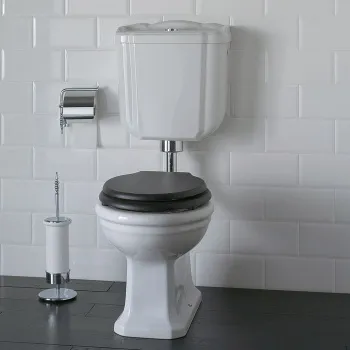 Унитаз напольный Globo Paestum PA002.BI со средней трубой, фурнитурой, белый/хром