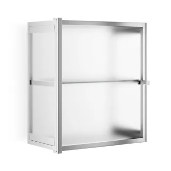 Шкафчик подвесной Decor Walther Glas S 2 35x19x40 стекло матовое, хром 602306