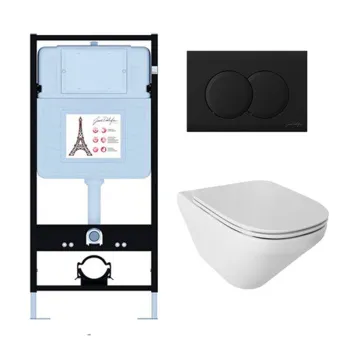 Унитаз c инсталляцией Jacob Delafon Modern LifeE21775RU-BL