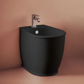 Биде напольное Artceram Atelier 52,5х37,5хh42, с 1 отв под смеситель, черный матовый ATB002 17 00 *1