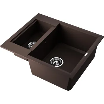 Мойка кухонная Omoikiri Sakaime 60-2-DC темный шоколад 4993912