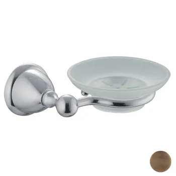 Мыльница стеклянная Fima Carlo Frattini Style настенная, бронза F6043/2BR