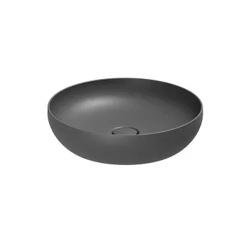 Раковина чаша Azzurra Elegance Circle 40х40х10см без отв. под смеситель, carbone ELLA040100C0CA/(ECI4010 CA)*0