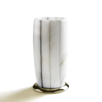 3SC RIGATO Стакан настольный d8хh15 см, цвет алебастр/золото