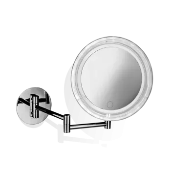 Косметическое зеркало Decor Walther BS 16 Touch 20 подвесное, увел. 5x, сенсорный вкл., подсветка LED питание от 3 батареек AA 1.5V, хром 121400