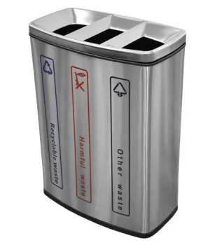 Контейнер для раздельного сбора Nofer мусора прямоугольный 90 литров 14100.S