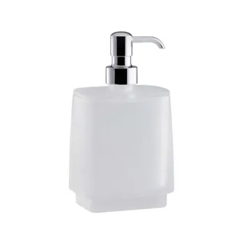 Дозатор для жидкого мыла Colombo Time настольный, цвет хром/матовое стекло W4281-VAN