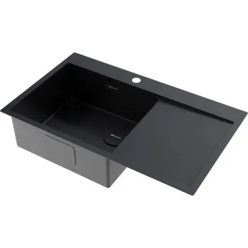 Мойка кухонная Omoikiri Akisame 86-L Side-GB графит 4997043