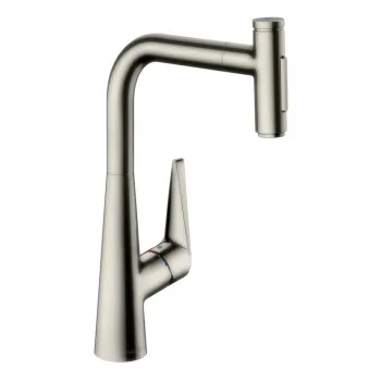 Смеситель для кухни hansgrohe Talis Select M51, 300, 2jet, sBox 73867800 с вытяжным душем сталь