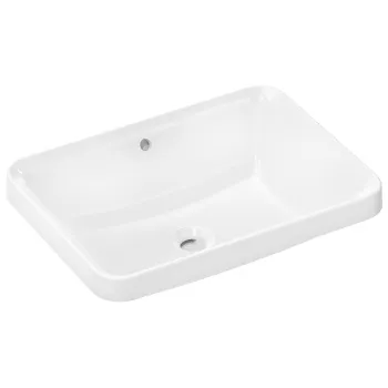 HG Xuniva  Q Раковина встраиваемая 550х400 с переливом, белый