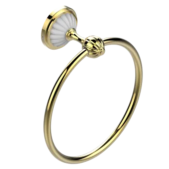 Полотенцедержатель THG Mandarine Cristal Clear U1D-F01-504N полированное золото