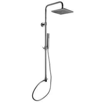 Душевая стойка с верхним душем Fima Carlo Frattini Wellness 250х250 и душевым комплектом, хром F2700CR