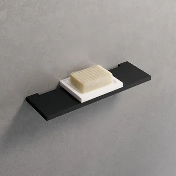 Мыльница Novellini Frame 120х97, для установки на полку, белый матовый R90AKFBS01-U