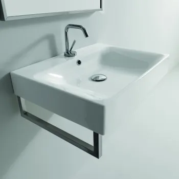 Полотенцедержатель Kerasan Cento 410 мм ФРОНТАЛЬНЫЙ для раковин 3530, БОКОВОЙ для 3530/1/2/3/4/5/6/3545 и 3550, хром 911601