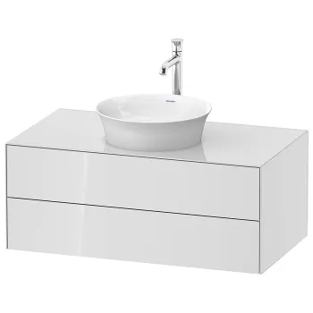 Duravit White Tulip Тумбочка подвесная,  408x1000x550 мм, 2 ящика, цвет: белый высокоглянцевый