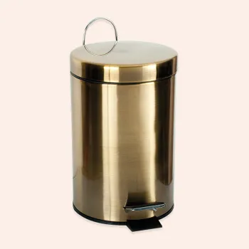 Ведро с педалью и крышкой Tw Harmony 010 3 литра, бронза светлая TWCV010-3brLight