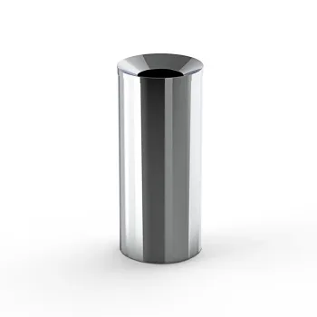 Мусорный бак DW Decor Walther 230 с внутренним ведром для торгового центра, хром 615500