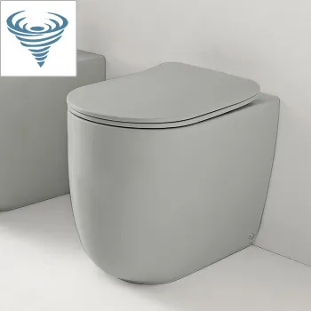 Унитаз напольный Kerasan Nolita 531959 смыв Tornado, с креплениями WB5N, Grigio matt