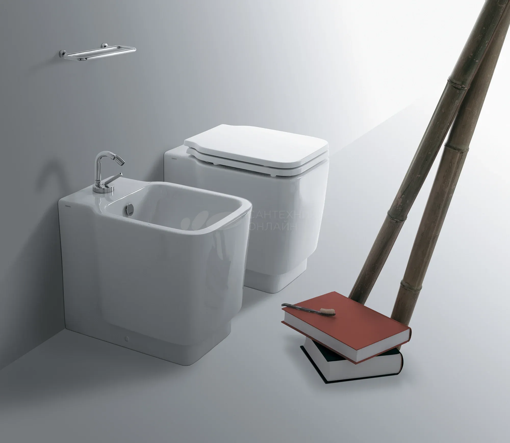 Крышка сиденье для унитаза Simas Flow FL 28* с микролифтом белый