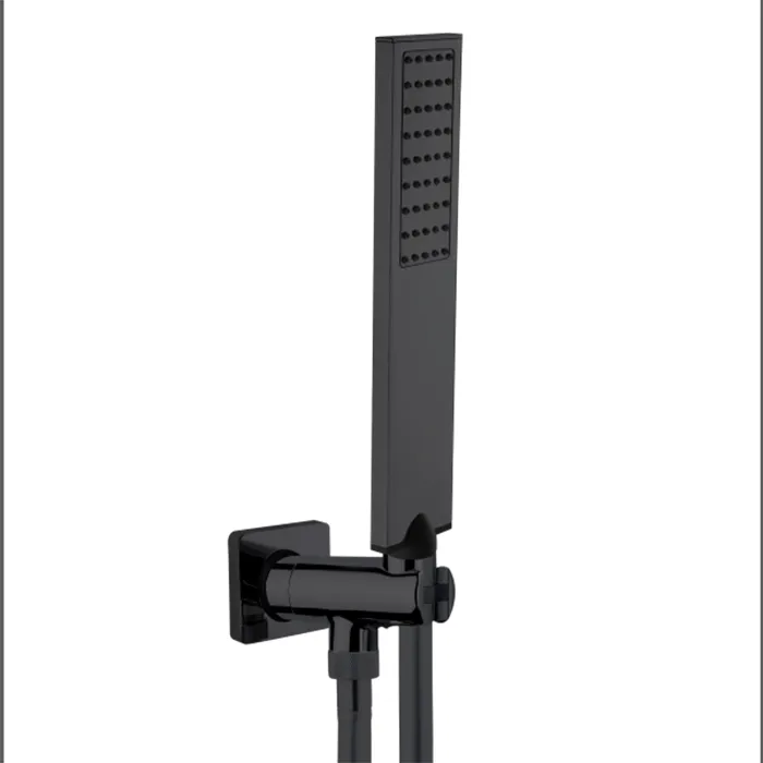 Bossini Flat One Душевая лейка с держателем и шлангом 150 см, цвет черный матовый CB4006.073