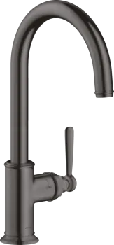 Axor Montreux Смеситель для кухни 260, на 1 отв., цвет: шлифованный черный хром 16580340