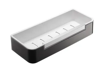 Полка прямая  для душа Benesque 70011503 черный брашированный