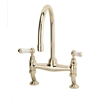 Смеситель для кухни настольный Devon&Devon Heritage светлое золото MARF515