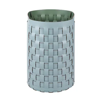 Круглая корзина для белья ADJ Bottega D40xH57, небесный/эвкалипт 1057.50/60