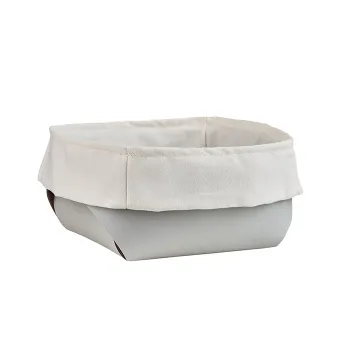 Корзина для хлеба ADJ 20x20xH9, устричный/пепельная роза 0037.02/07