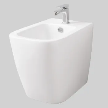 Биде напольное Artceram A16 36х52, 1 отверстие, saniglaze, белый матовый ASB005 05 00