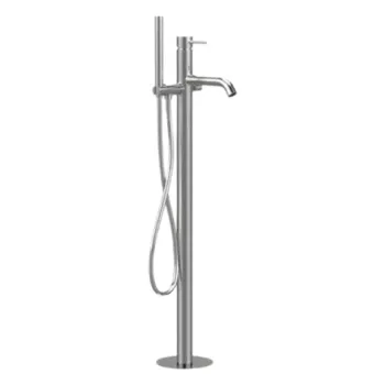 Смеситель для ванны Remer X-style  напольный  сталь нерж. SSX08
