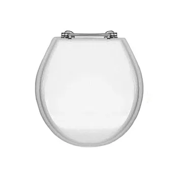 Сиденье для унитаза Devon&Devon Rose/blues MDF белый глянцевый петли хром микролифт 3IBSEBIAROCR (ст.арт. 2IBSEBIAROCR)