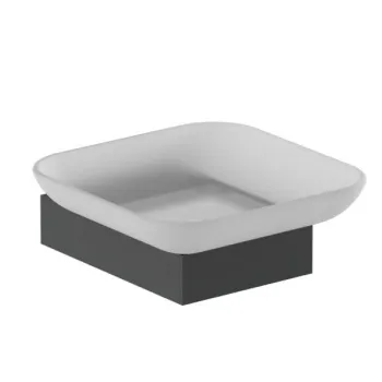 Мыльница Nofer Corinto черная 16925.N