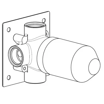 Скрытая часть для раковины/душа с одним управлением Carimali 1 поток воды, вход G 1/2 W4700