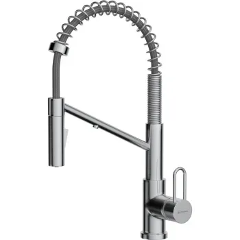 Смеситель для кухни Omoikiri Mikawa 2 Plus SB-BN нержавеющая сталь с гибким изливом 4994452