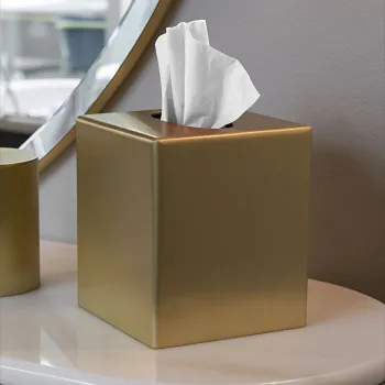 Контейнер для бумажных платков Devon&Devon Waltz настольный светлое золото WLZ-130-OT