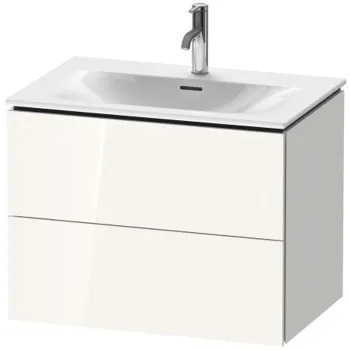 Duravit L-Cube Тумба подвесная под раковину # 234473, 2 ящика, 550x720x481мм, цвет White High Gloss