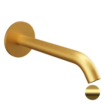 Излив настенный Remer Celebrity 16см X Style золото брашированное (BG) 91XBG