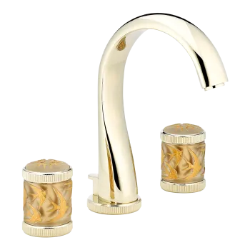 Смеситель для раковины THG Hirondelles Gold Stamped A4L-F30-151 soft gold