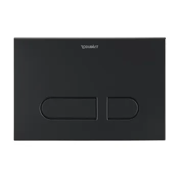 Duravit DuraSystem А1 Клавиша смыва для унитаза, 217х146,3 мм, двойной смыв,(скл монт рама, прин., рычажки) фронт. пластина, цвет: черный матовый